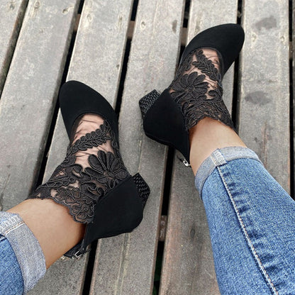 Isabel - Tacones altos de encaje