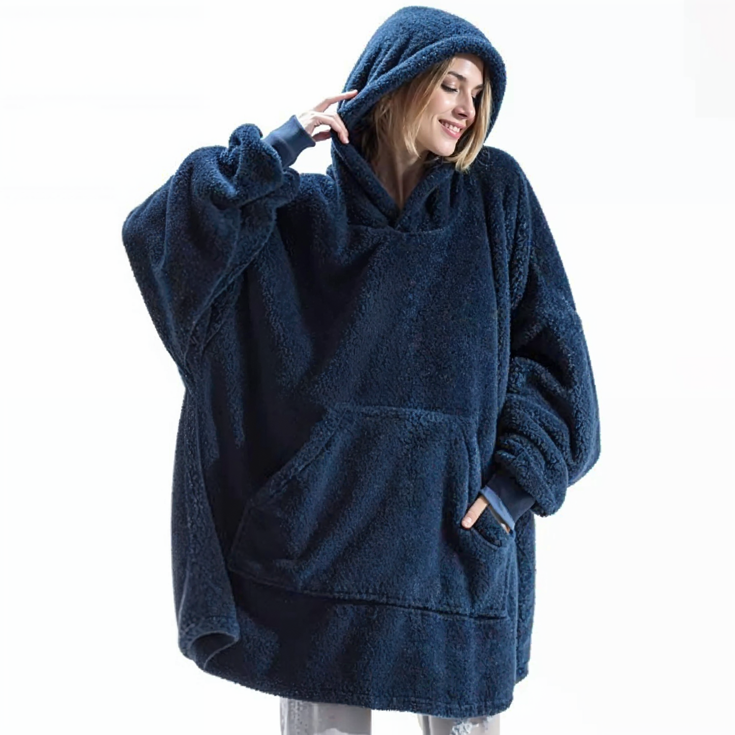 CozyCloud | Sudadera con Capucha Oversized Forrada en Polar