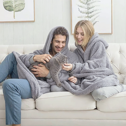CozyCloud | Sudadera con Capucha Oversized Forrada en Polar