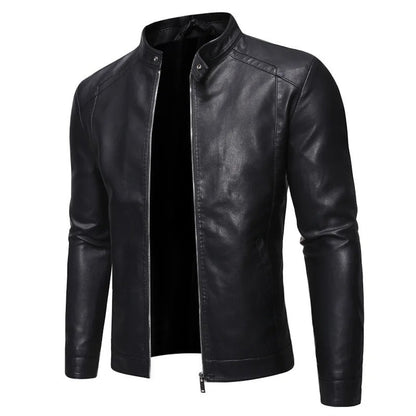 Alonso | Chaqueta Piel Cuello Alto