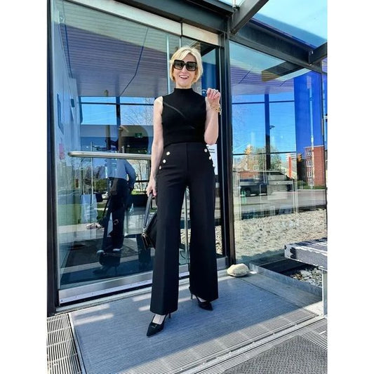 Chloe | Pantalones Marineros de Talle Alto