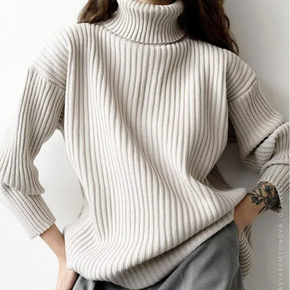 Inaya | Conjunto Acogedor de Punto con Cuello Alto