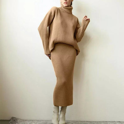 Inaya | Conjunto Acogedor de Punto con Cuello Alto