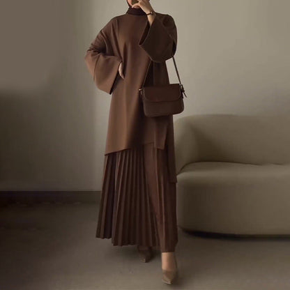 Ophelie | Conjunto Chic de Dos Piezas con Pliegues
