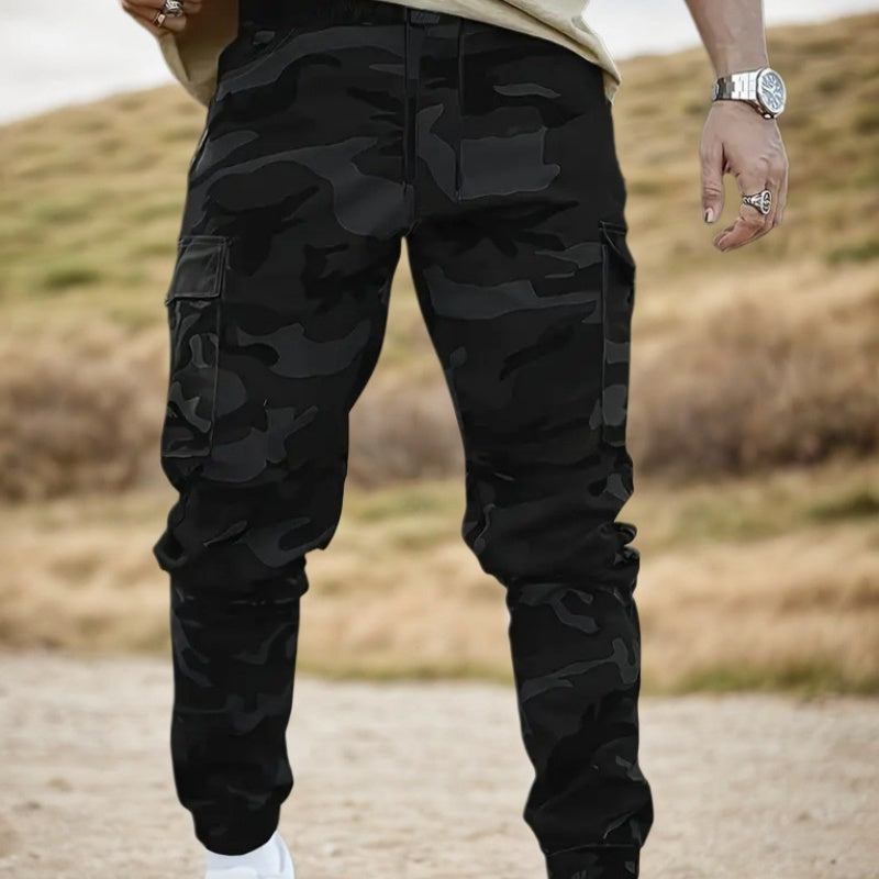 Marco | Pantalones Cargo Camuflaje Múltiples Bolsillos