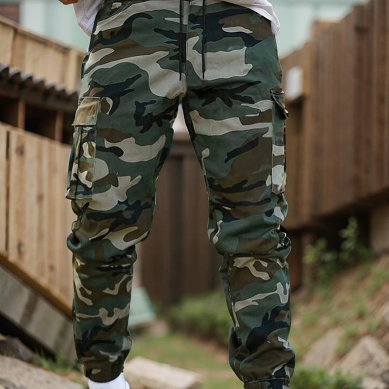 Marco | Pantalones Cargo Camuflaje Múltiples Bolsillos