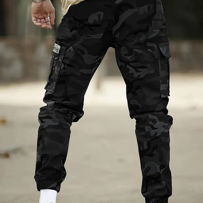 Marco | Pantalones Cargo Camuflaje Múltiples Bolsillos