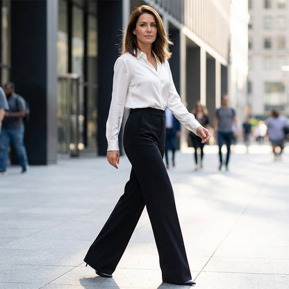 Marisa | Pantalones de Vestir de Talle Alto