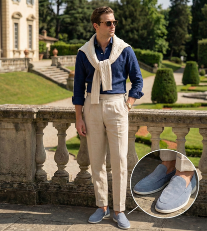 Lorenzo | Mocasines de ante premium