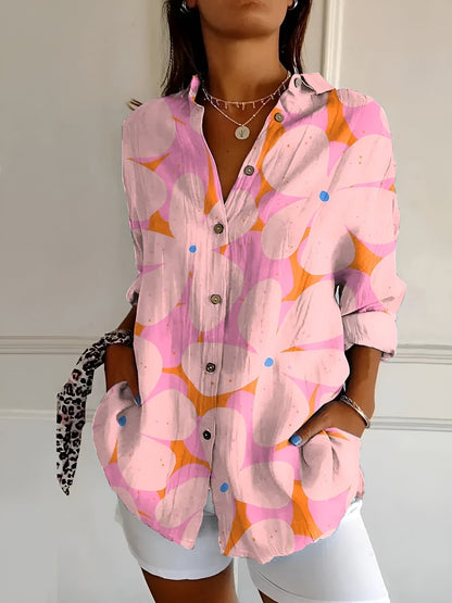 Melodie | Camisa Elegante Floral con Botones